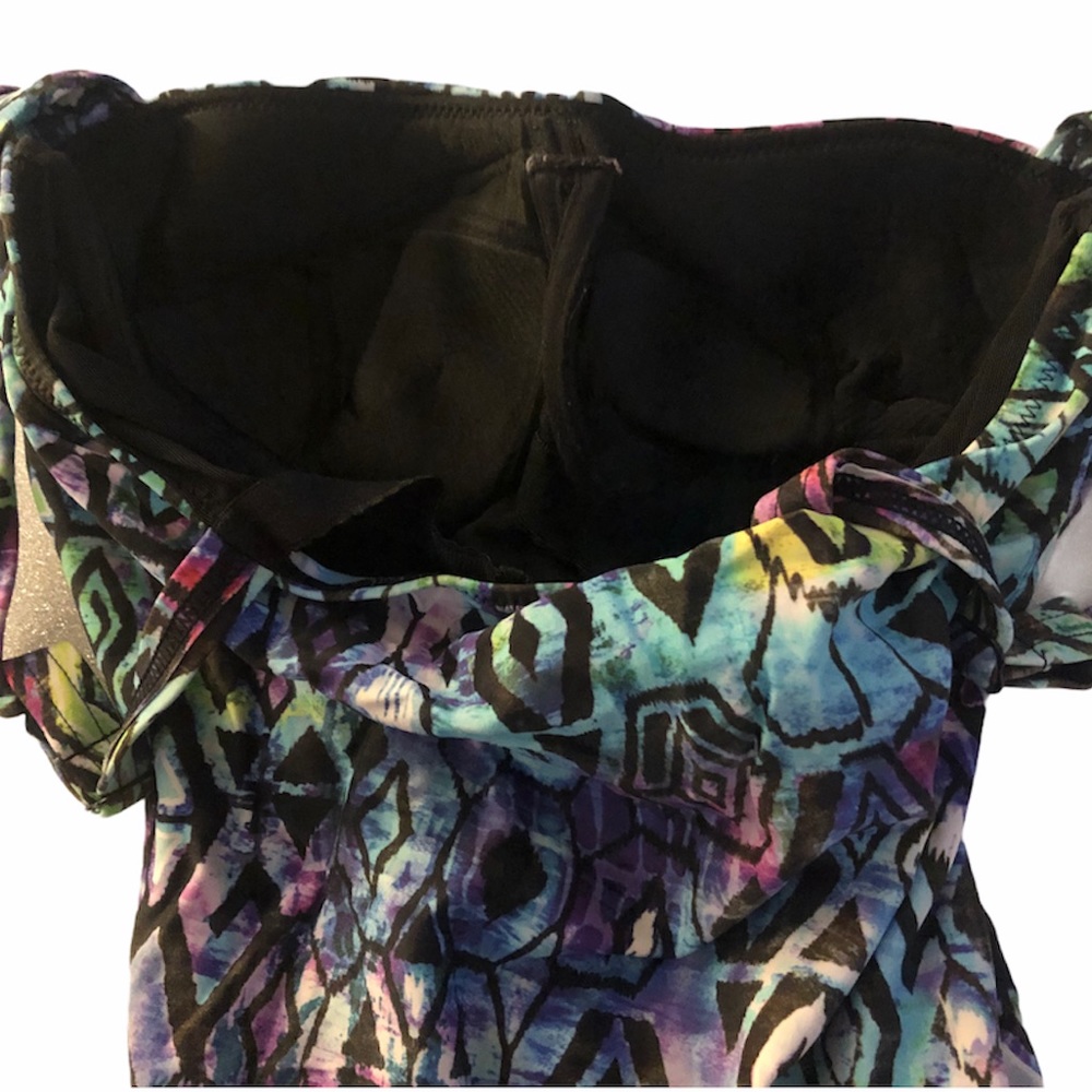 COLORFUL TRIBAL PROFILE TANKINI TOP - Picture 7 of 11